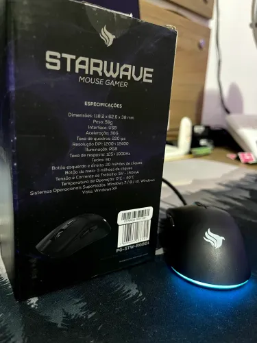 Mouse Pichau Starwave 12.000DPI 1000hz