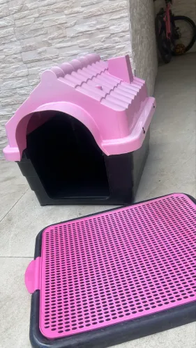  Casinha para Cachorro Pequeno + Tapete Higiênico (Kit)