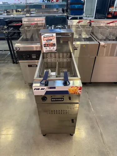 Fritadeira industrial elétrica 2 cestos FIE30 Nova 