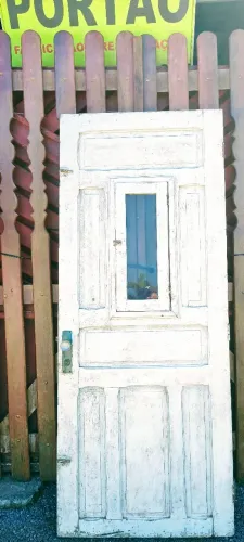 Porta antiga de peroba 