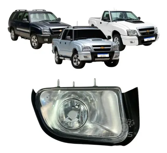 Farol Milha Ld Chevrolet S10 Blazer Pit Bull 2001 A 2008 Cristal