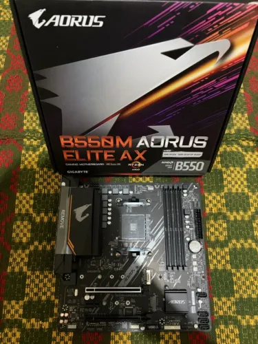 Placa Mãe B550M Aorus Elite AX NOVA AM4 DDR4