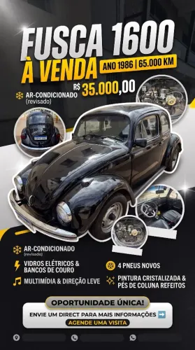 Volkswagen Fusca Fusca (gasolina) 1986