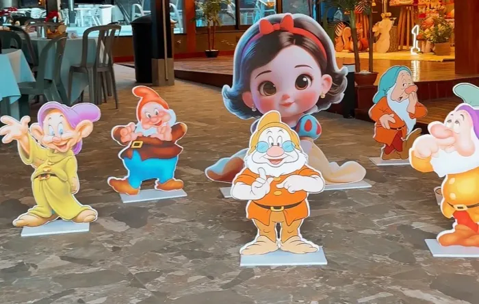 Display branca de neve