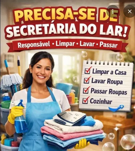 Preciso de uma secretária do lar