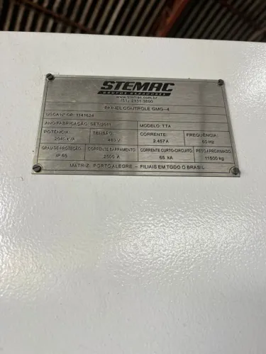 Lote 2 Geradores stemac 2040 KVA cada 900 horas de uso