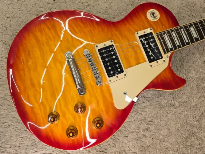 Epiphone Les Paul Ultra 2008 Faded Cherry Sunburst - Revisada e Regulada