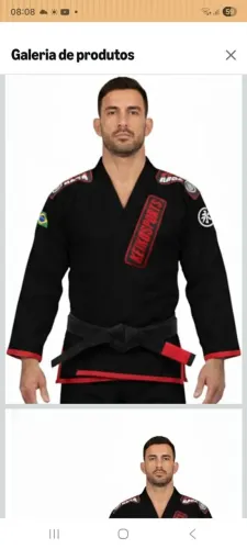 Kimono Jiu-jitsu Keiko Gold Preto A1 Novo