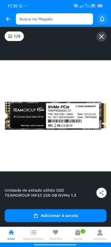 SSD TEAMGROUP MP33 256GB NVMe M.2 2280