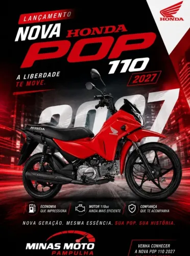 Honda POP 110 FATURAMENTO IMEDIATO 2027