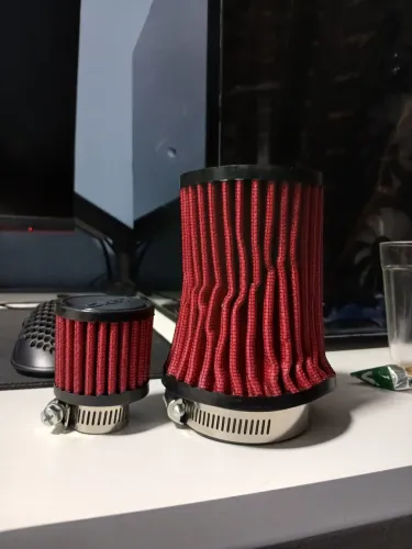Filtro de ar esportivo RS + alívio de oleo