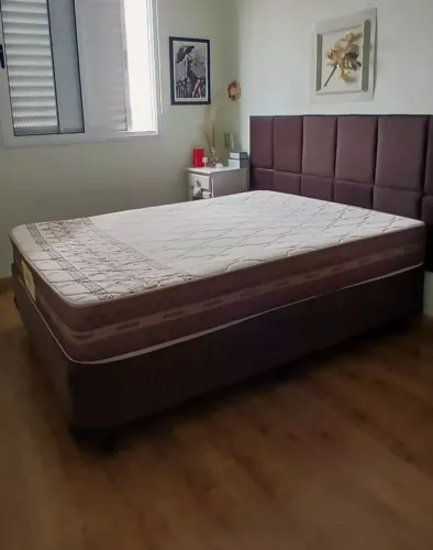 Baixou! Cama Casal (Colchão Gazin + Box) retirar em Jundiaí