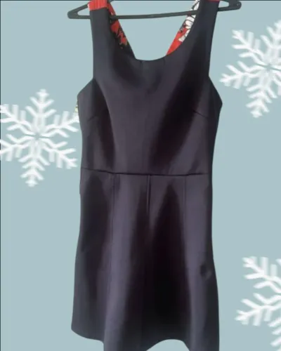 Vestido Neoprene Alças coloridas Maria Filó