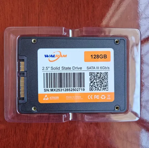 SSD 128GB SATA III WALRAM ORIGINAL NOVO