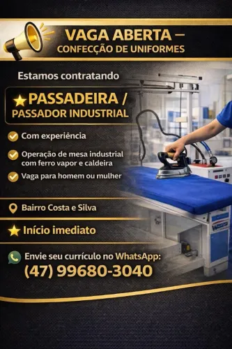 CONTRATA-SE PASSADEIRA