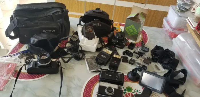 Máquinas fotográficas, pacote