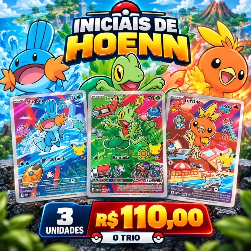 Pokémon TCG - Trio Iniciais de Hoenn | Cartas