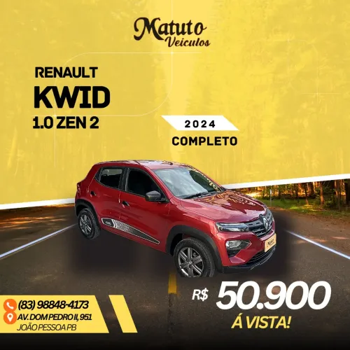 Renault Kwid Zen 1.0 Flex 12V 5P Mec. 2024