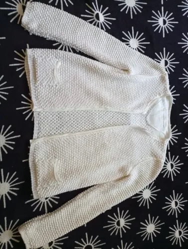 Cardigan elegante branco