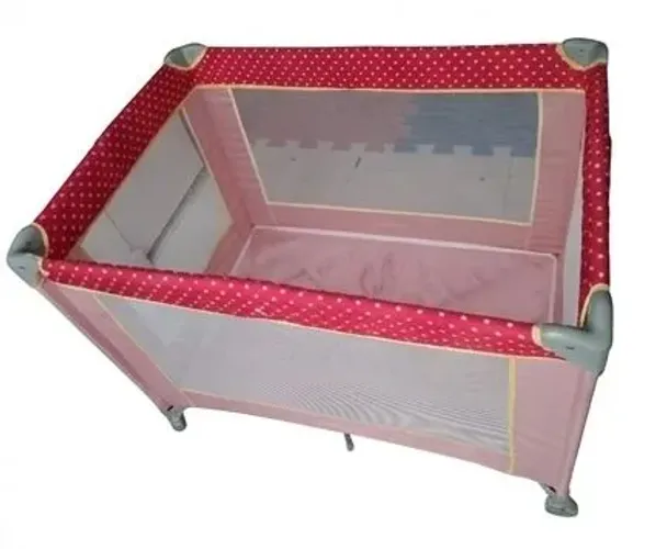 Parquinho Portátil (berço portátil) Voyage Rosa - Bom Estado + Bolsa! R$ 280