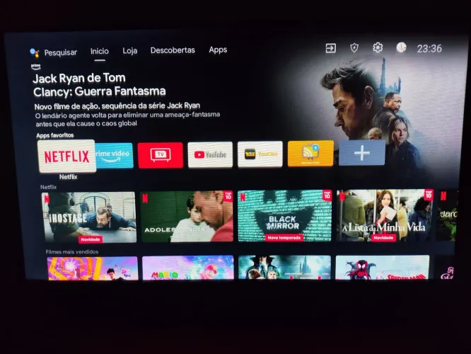 Smart TV TCL Android, 32 polegadas Full HD Semi nova na caixa e com controle original