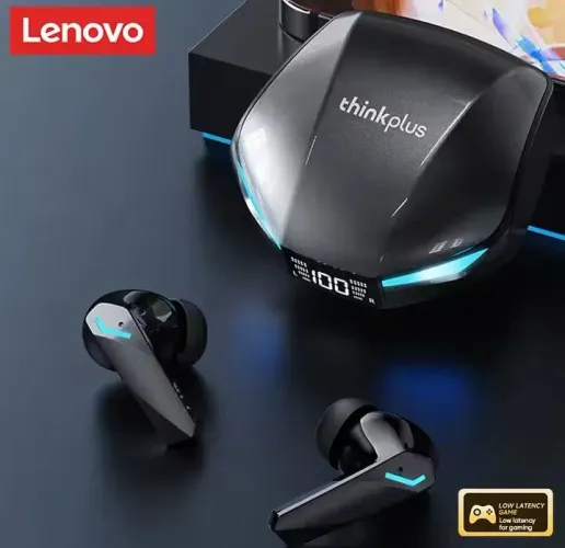 Fone De Ouvido Tws Lenovo Thinkplus Gm2<br><br>Xt53 Preto Bluetooth