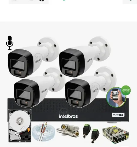 Câmara interbras kit completo 3220