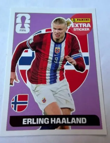 Figurinha Extra Sticker Legend Roxa Erling Haaland Copa 2026