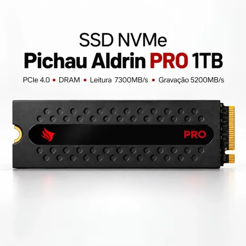 SSD NVMe Pichau Aldrin PRO 1TB - PCIe 4.0 | Alta Performance