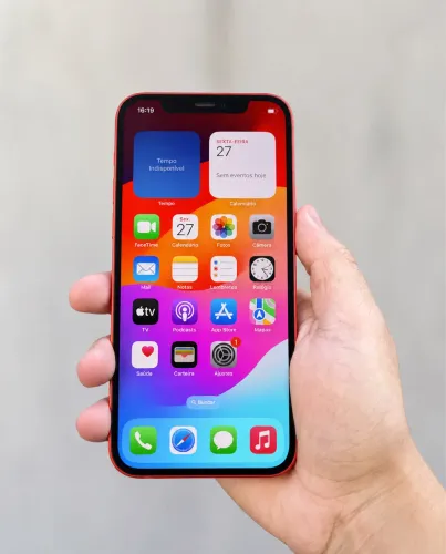 iPhone 12 Vermelho 64GB Original + Caixa e Carregador