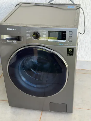 Máquina lava e seca Samsung eco bubble 11kg inverter inox
