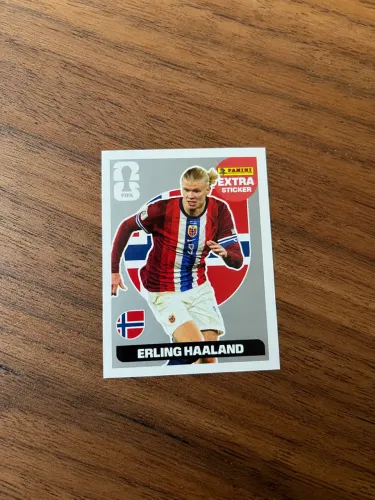 Figurinha extra copa 2026 Erling Haaland PRATA