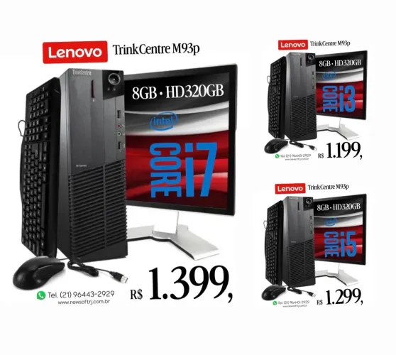 Computadores Lenovo i3 i5 i7