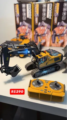 Escavadeira de controle remoto bateria Recarregável 