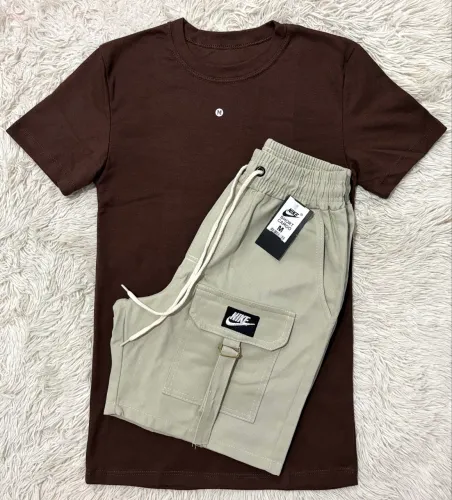 Kit Camisa Canelada e Bermuda Zíper