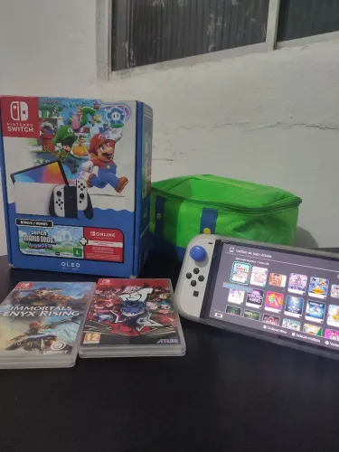 Nintendo switch OLED completo - LEIA