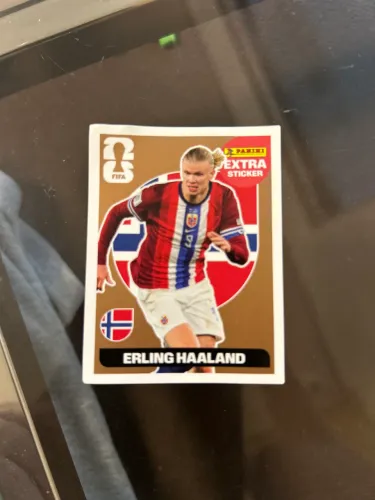 Figurinha copa Haaland ouro