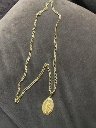 Vendo cordão de prata com banho de ouro legítimo