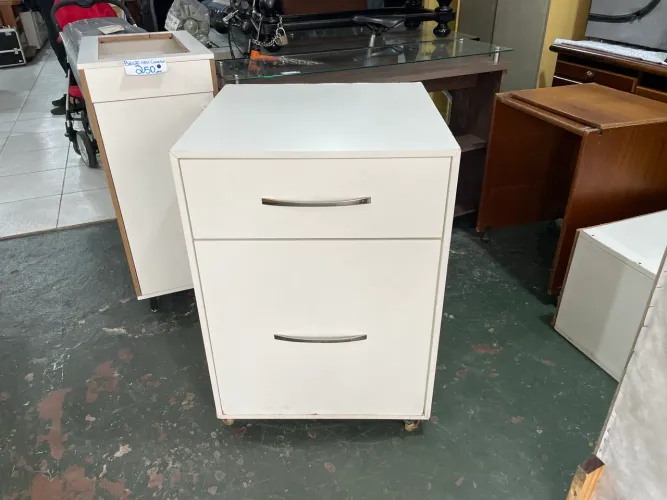 Gaveteiro Multiuso Com 2 Gavetas Branco 