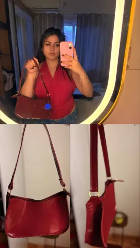 Bolsa vermelha tinto