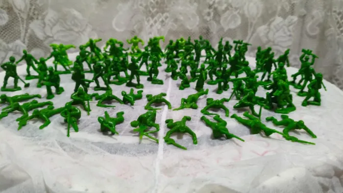 Lote de soldados verdes 