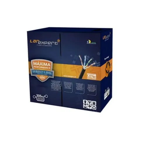 Cabo rede CAT5e 305 Metros 100% Cobre Homologado
