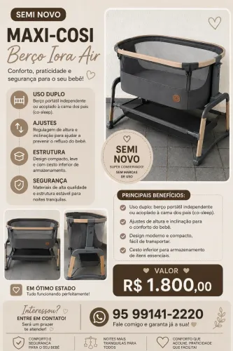 Poltrona e berço portátil