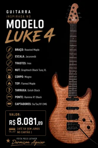 Guitarra estilo Luke 4 - Luthier Aguiar