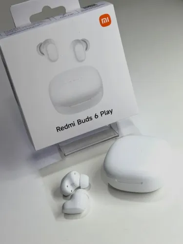 Redmi Buds 6 Play Xiaomi Original Branco - Fone TWS sem Fio Ideal para Treino e Dia a Dia