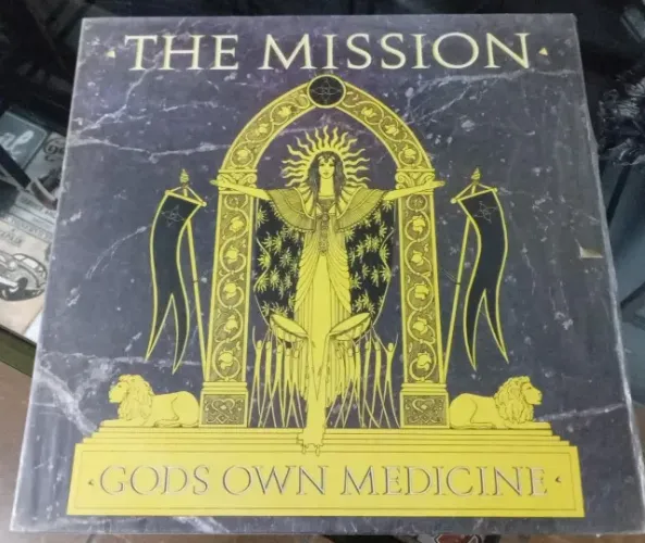 LP The Mission - Gods Own Medicine Nacional Encarte Standart