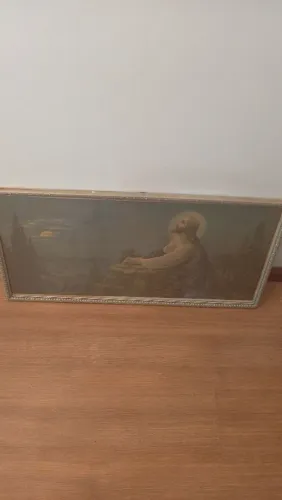 Quadro Jesus no horto das oliveiras obra estrangeira auditório arte sacra