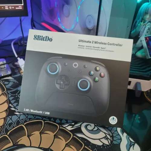 Controle 8BitDo Ultimate 2 Wireless, com Dock - Joystick de Alto Nível (Preto ou Branco)