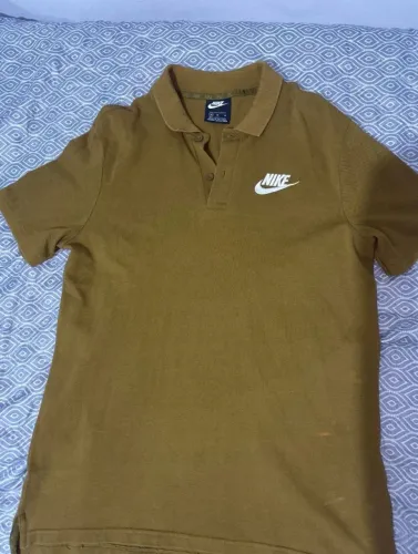 camisa polo nike club bege original tamanho m