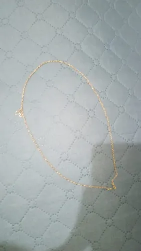 Colar de ouro quebrado feminino i o